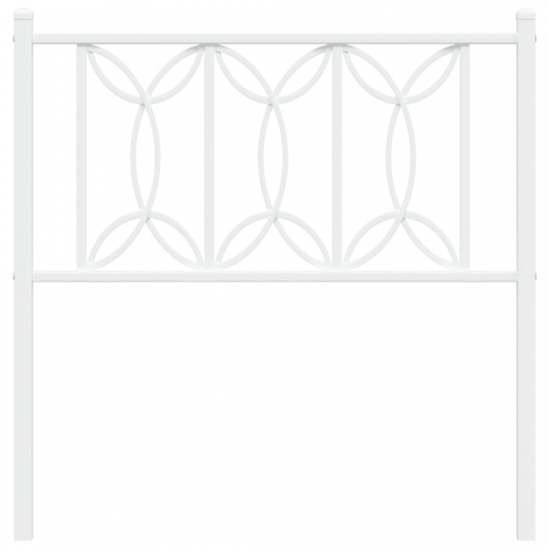 Kopfteil Metall Weiß 90 cm