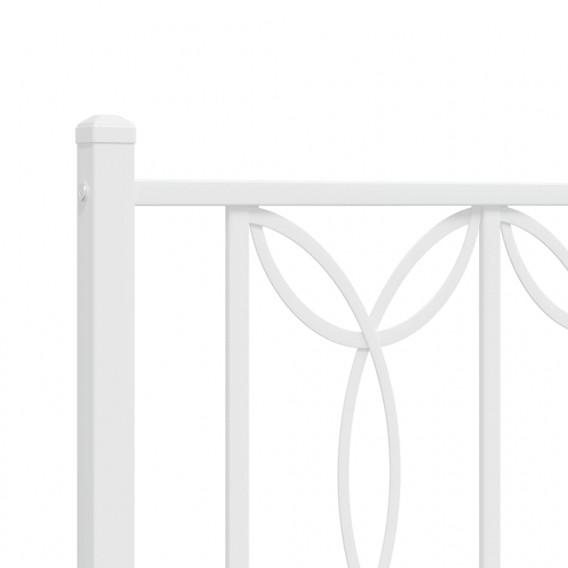 Kopfteil Metall Weiß 90 cm
