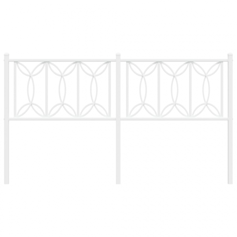 Kopfteil Metall Weiß 150 cm