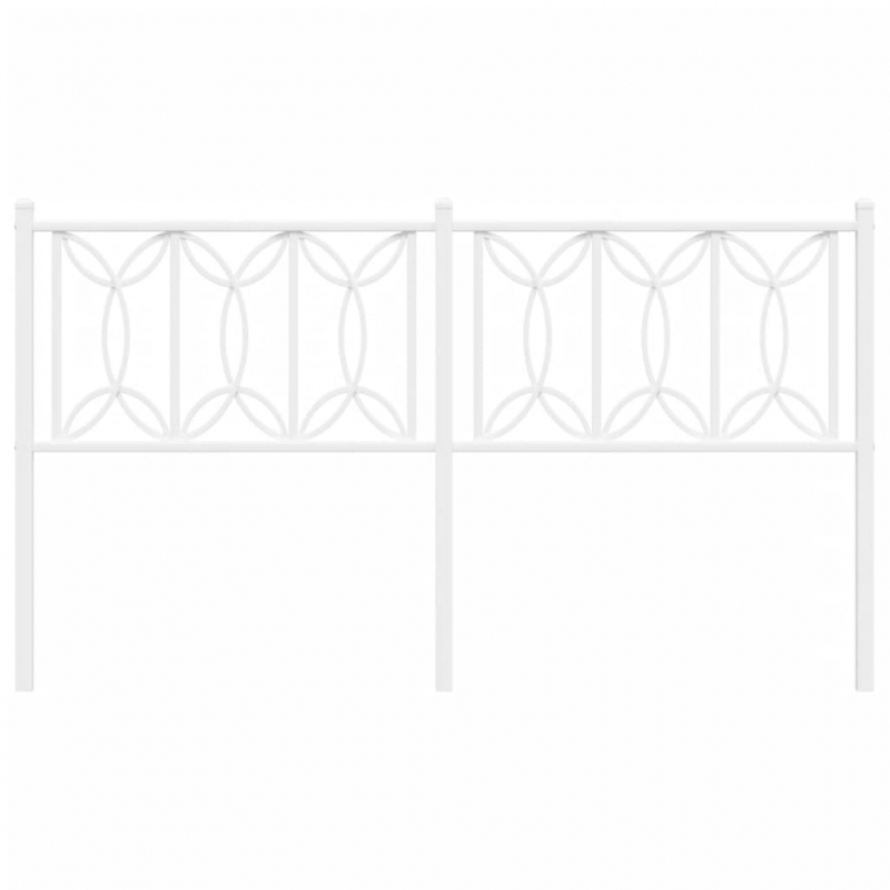 Kopfteil Metall Weiß 160 cm