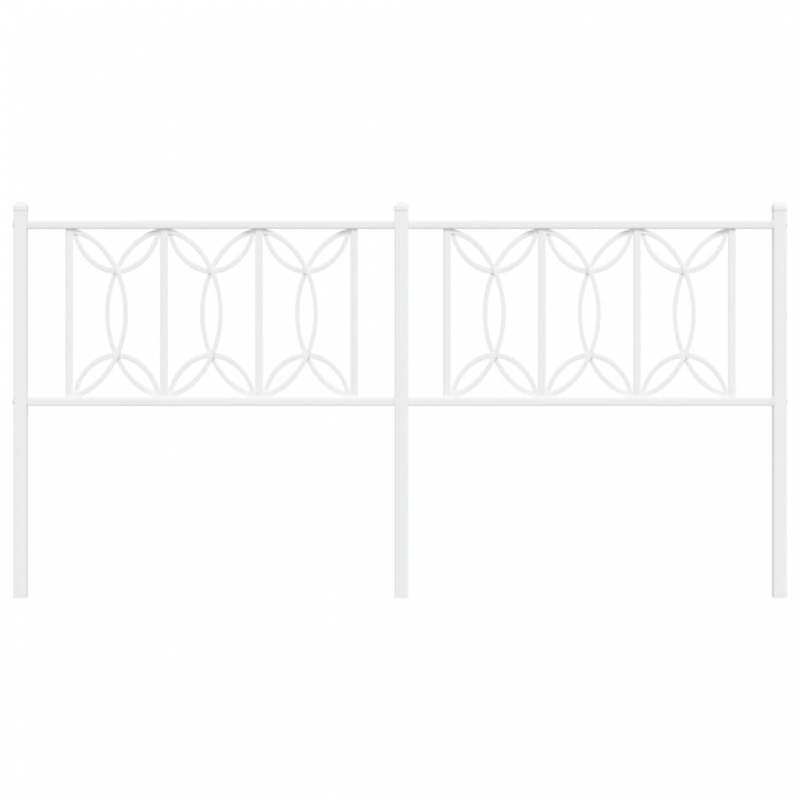 Kopfteil Metall Weiß 180 cm