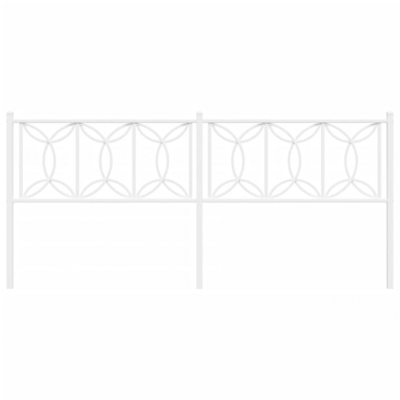 Kopfteil Metall Weiß 200 cm