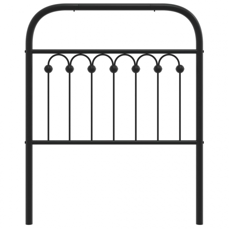 Kopfteil Metall Schwarz 75 cm