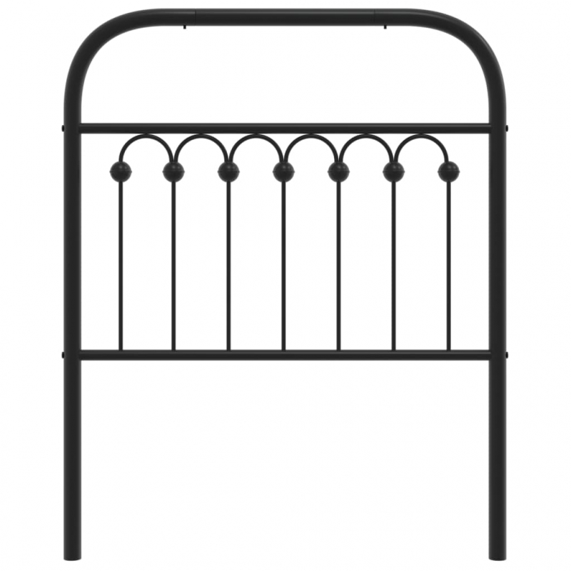 Kopfteil Metall Schwarz 80 cm