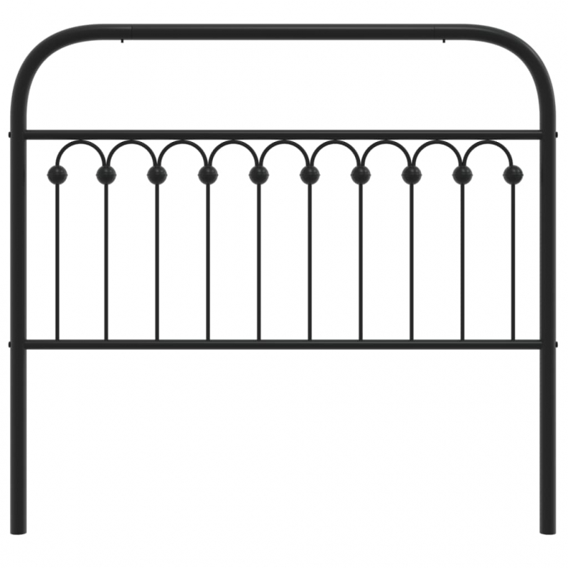 Kopfteil Metall Schwarz 107 cm