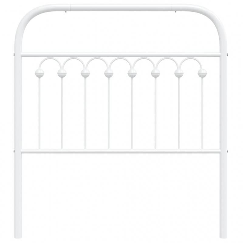 Kopfteil Metall Weiß 90 cm