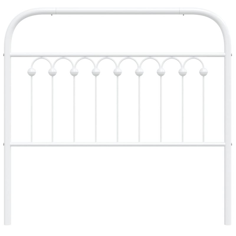 Kopfteil Metall Weiß 100 cm