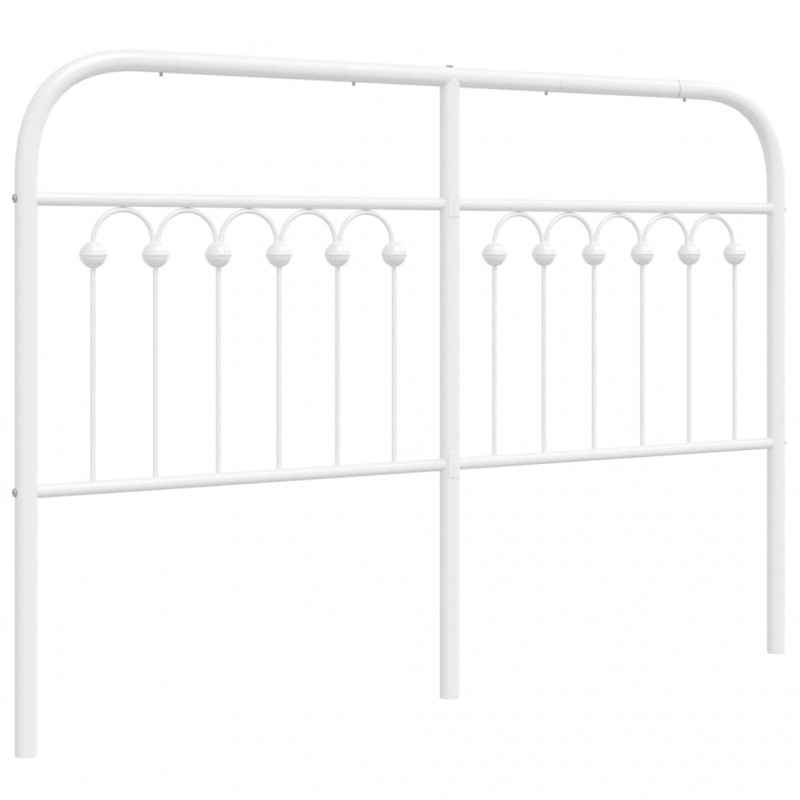 Kopfteil Metall Weiß 135 cm