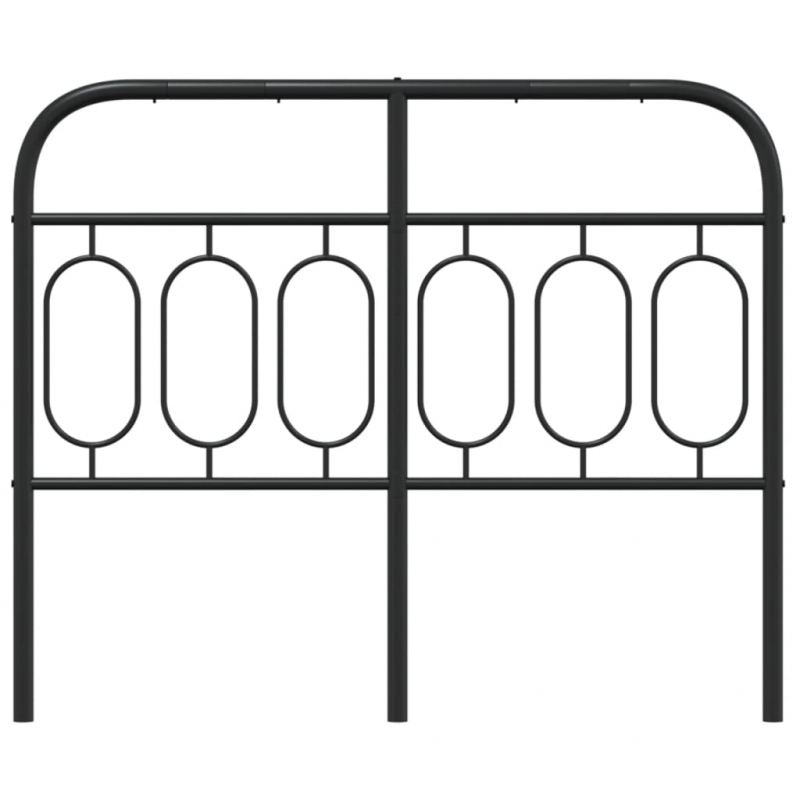 Kopfteil Metall Schwarz 120 cm