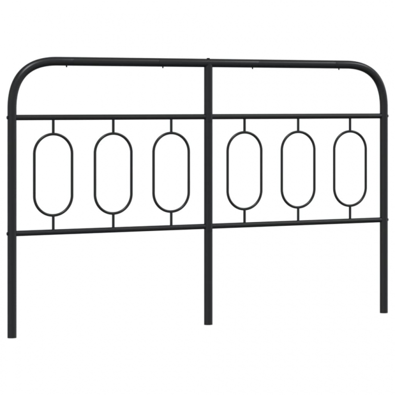 Kopfteil Metall Schwarz 137 cm