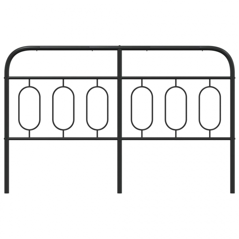 Kopfteil Metall Schwarz 150 cm