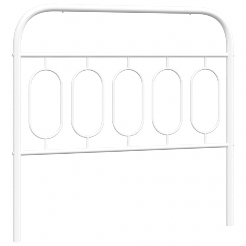 Kopfteil Metall Weiß 100 cm