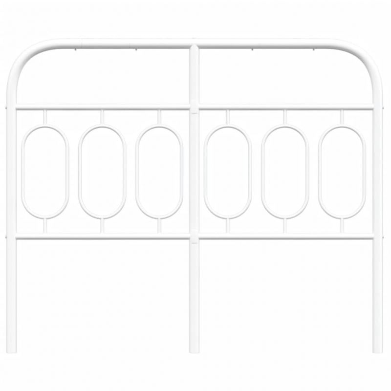 Kopfteil Metall Weiß 120 cm