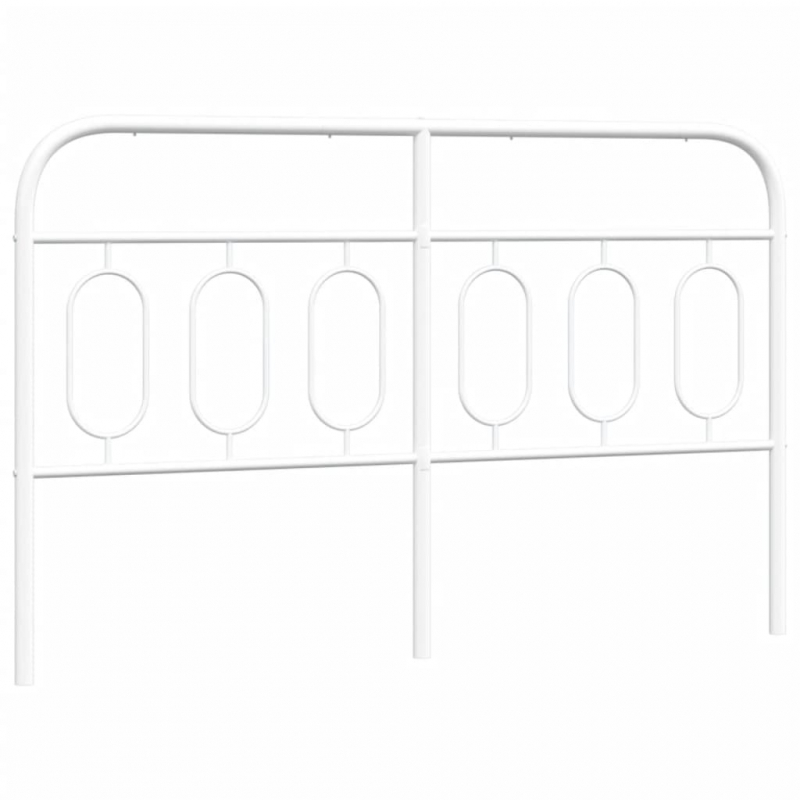 Kopfteil Metall Weiß 137 cm