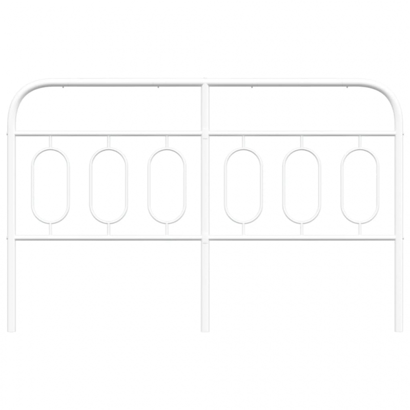 Kopfteil Metall Weiß 137 cm