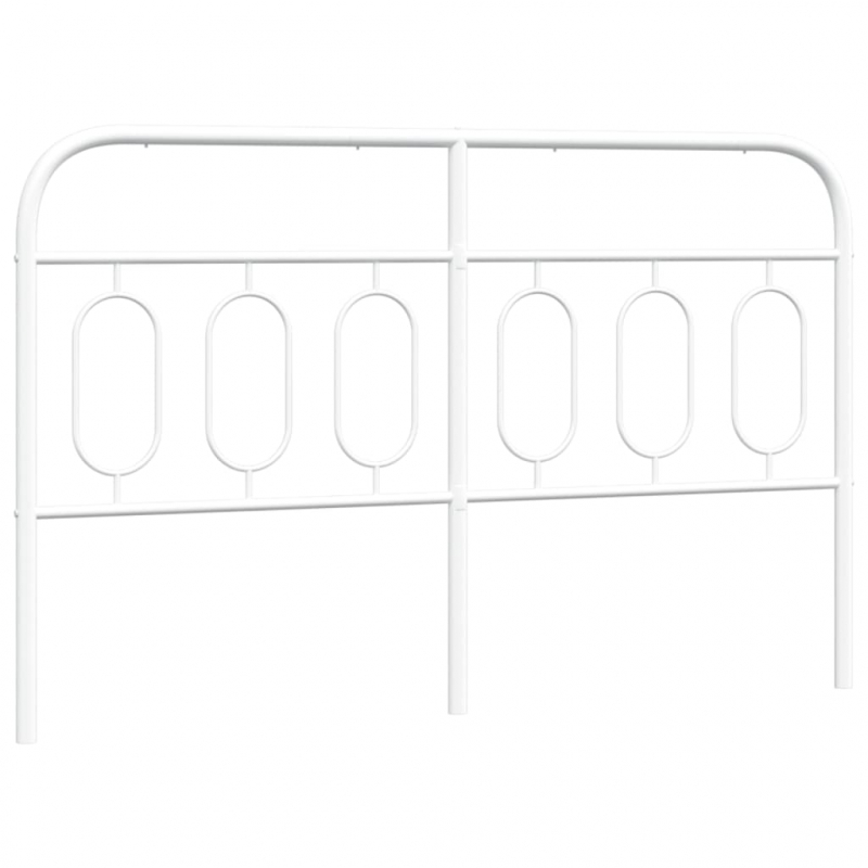 Kopfteil Metall Weiß 150 cm