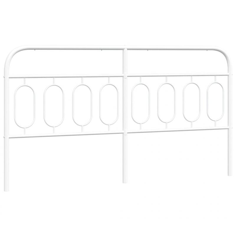 Kopfteil Metall Weiß 193 cm