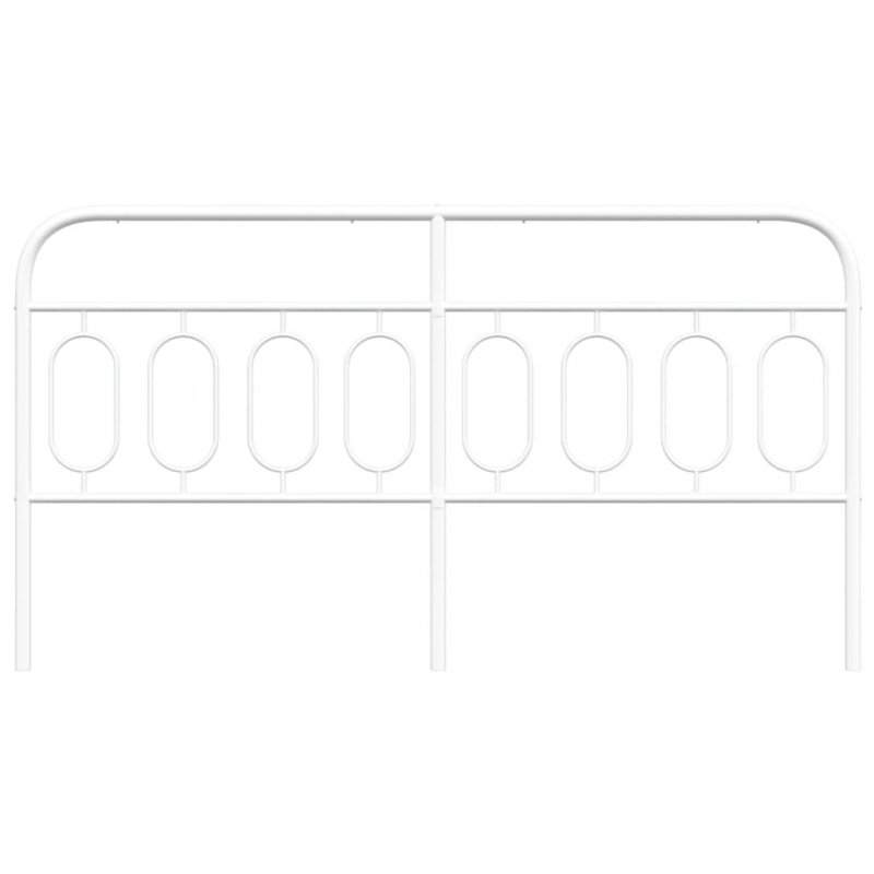 Kopfteil Metall Weiß 193 cm