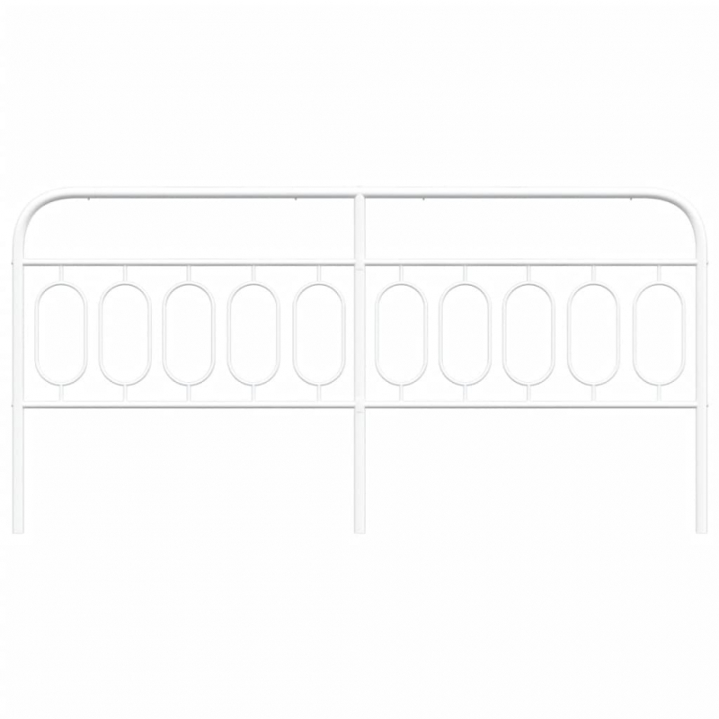 Kopfteil Metall Weiß 200 cm