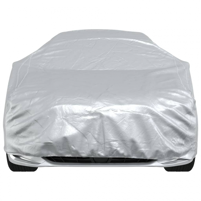 Autoabdeckung für Limousine Schnallenriemen Voll Silber XL PEVA