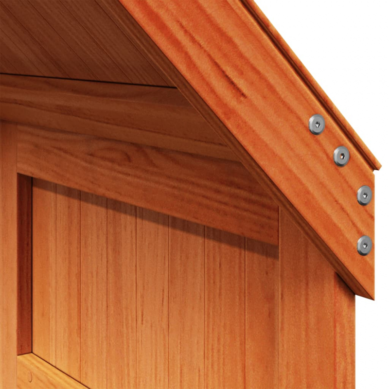 Dach für Kinderbett Wachsbraun 60x99x139,5 cm Massivholz Kiefer