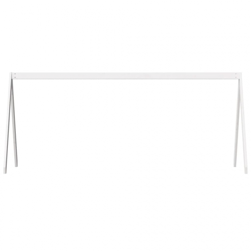 Dach für Kinderbett Weiß 199x80,5x88 cm Massivholz Kiefer