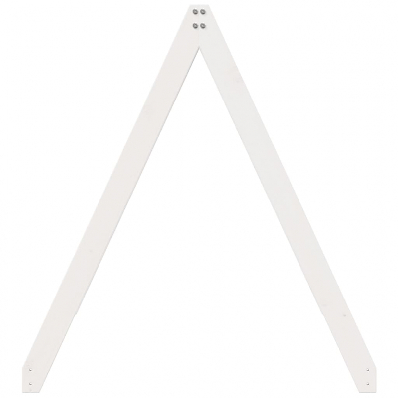 Dach für Kinderbett Weiß 199x80,5x88 cm Massivholz Kiefer