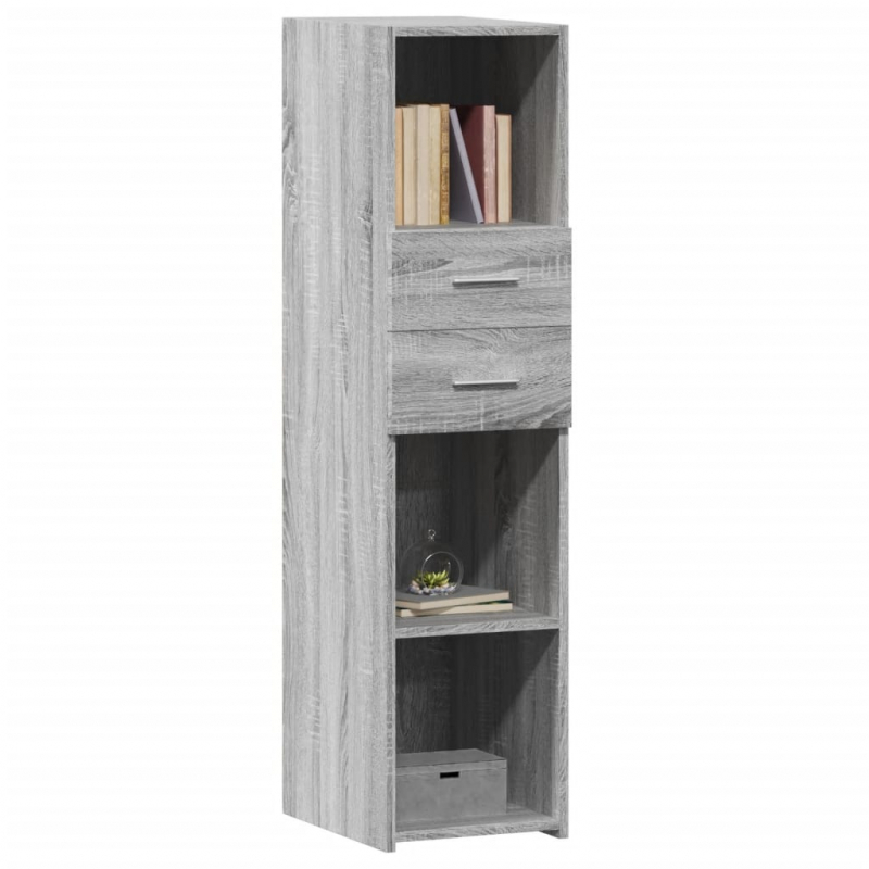 Highboard Grau Sonoma 30x42,5x124 cm Holzwerkstoff
