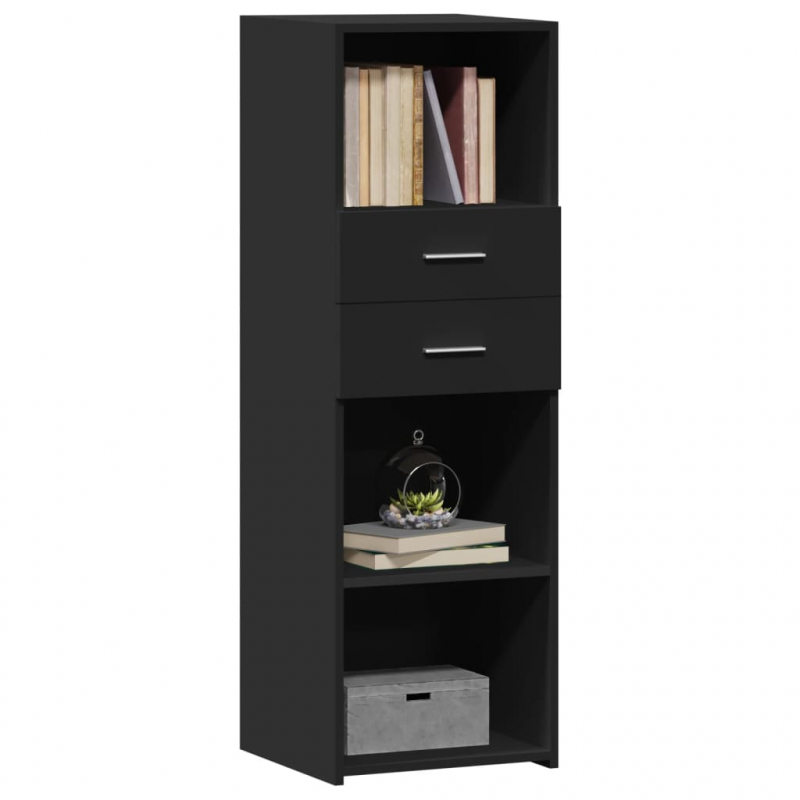 Highboard Schwarz 40x42,5x124 cm Holzwerkstoff