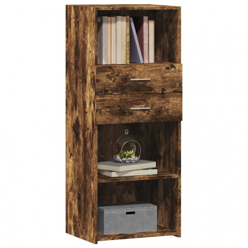 Highboard Räuchereiche 50x42,5x124 cm Holzwerkstoff