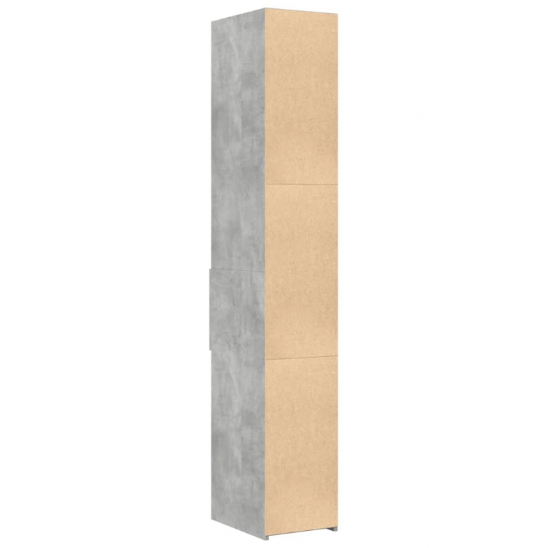 Highboard Betongrau 30x42,5x185 cm Holzwerkstoff