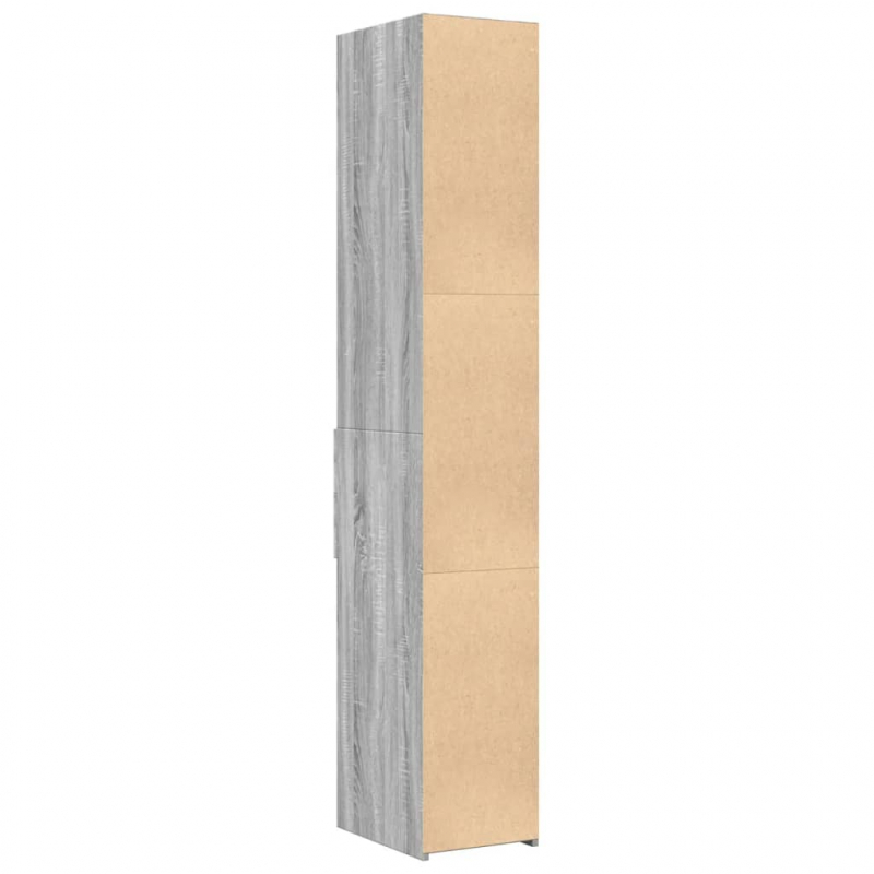 Highboard Grau Sonoma 30x42,5x185 cm Holzwerkstoff