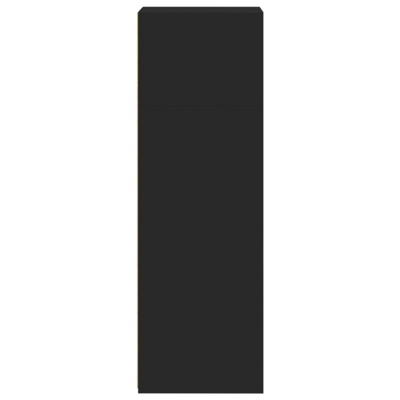 Highboard Schwarz 40x41x124 cm Holzwerkstoff