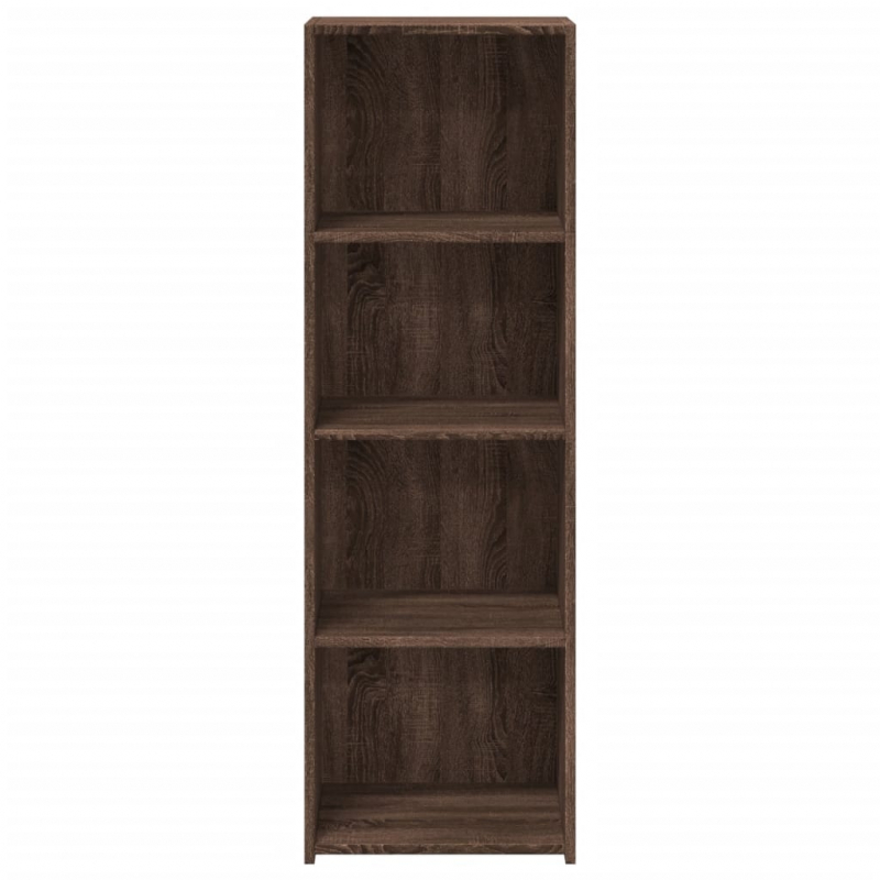 Highboard Braun Eichen-Optik 40x41x124 cm Holzwerkstoff