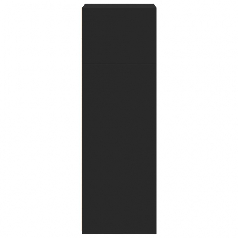 Highboard Schwarz 50x41x124 cm Holzwerkstoff