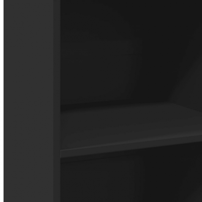 Highboard Schwarz 50x41x124 cm Holzwerkstoff