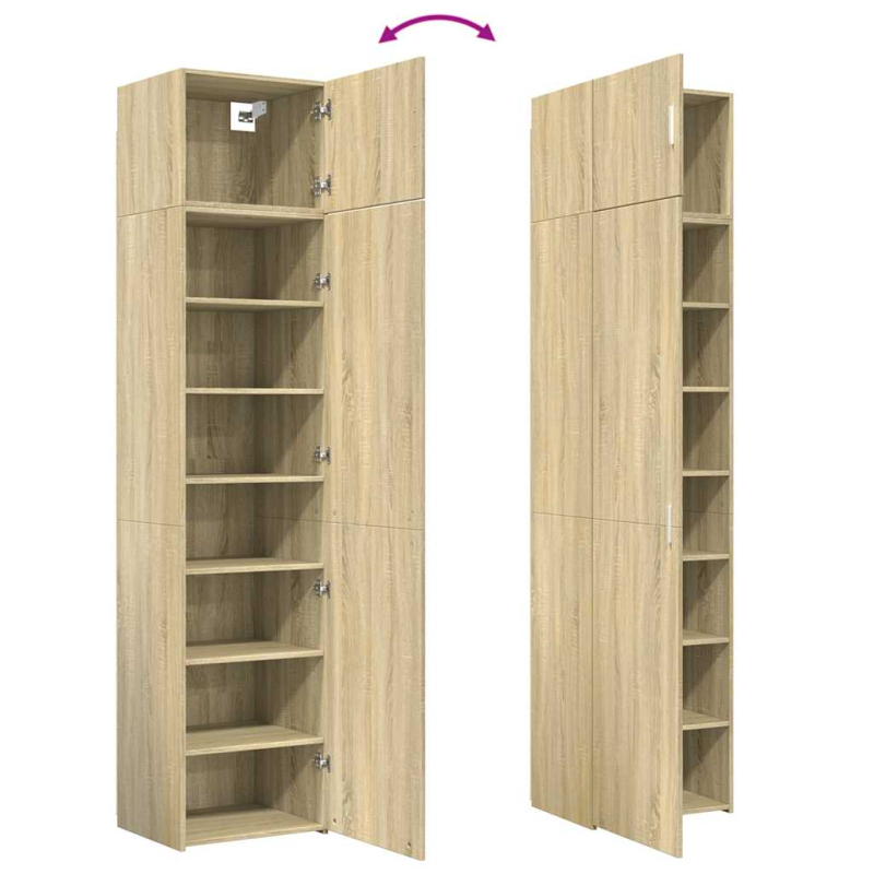 Hochschrank Schmal Sonoma-Eiche 50x42,5x225 cm Holzwerkstoff