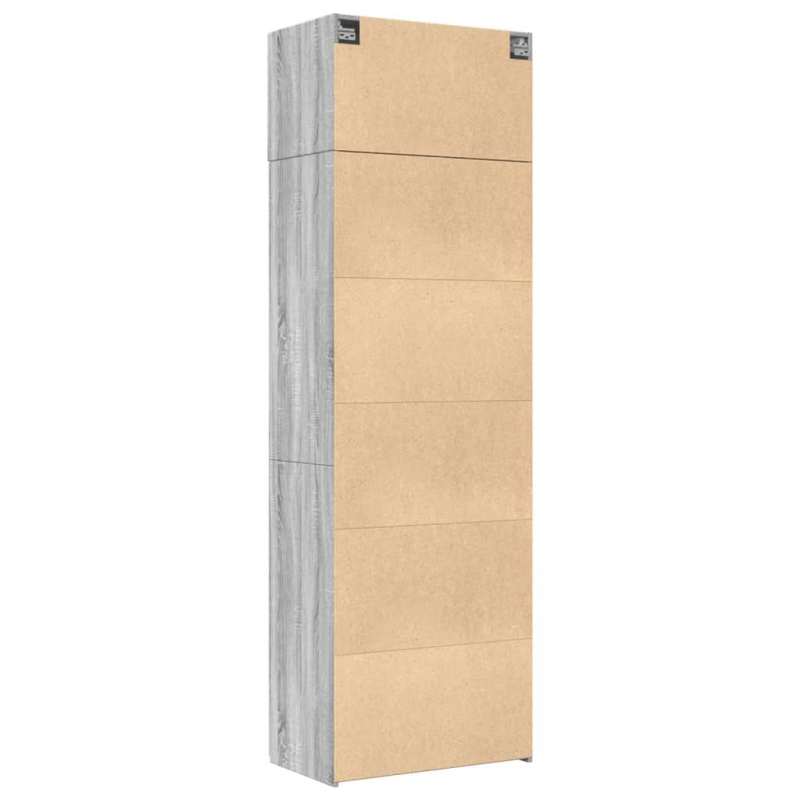 Hochschrank Grau Sonoma 70x42,5x225 cm Holzwerkstoff