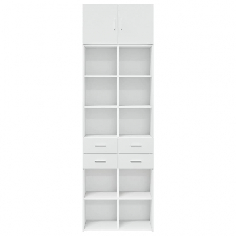 Hochschrank Weiß 70x42,5x225 cm Holzwerkstoff