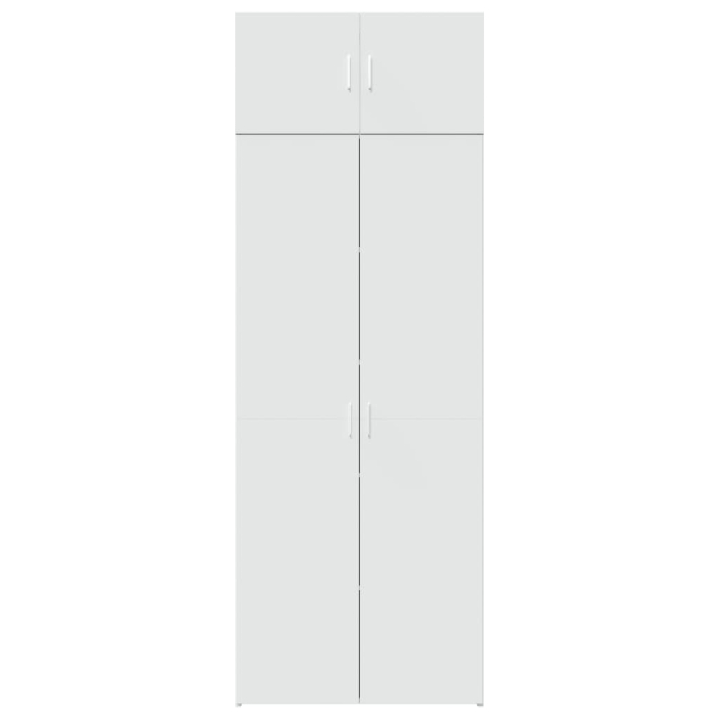 Hochschrank Weiß 80x42,5x225 cm Holzwerkstoff