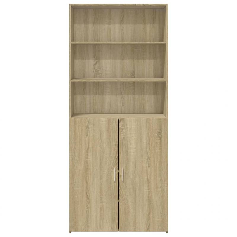 Highboard Sonoma-Eiche 80x42,5x185 cm Holzwerkstoff