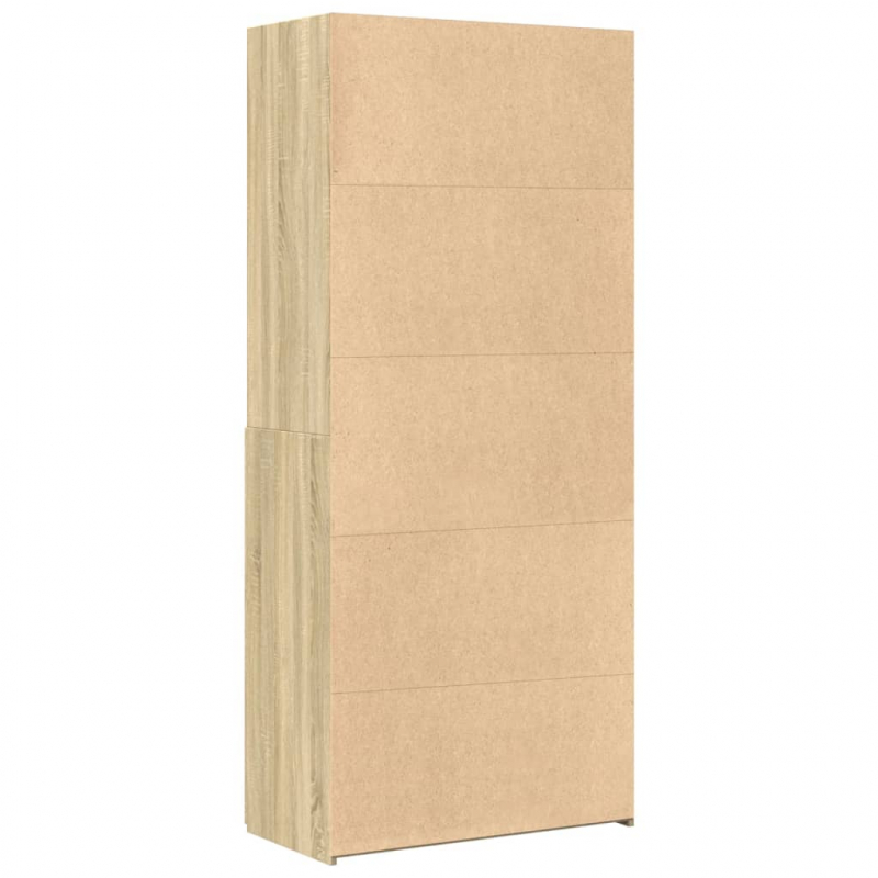 Highboard Sonoma-Eiche 80x42,5x185 cm Holzwerkstoff