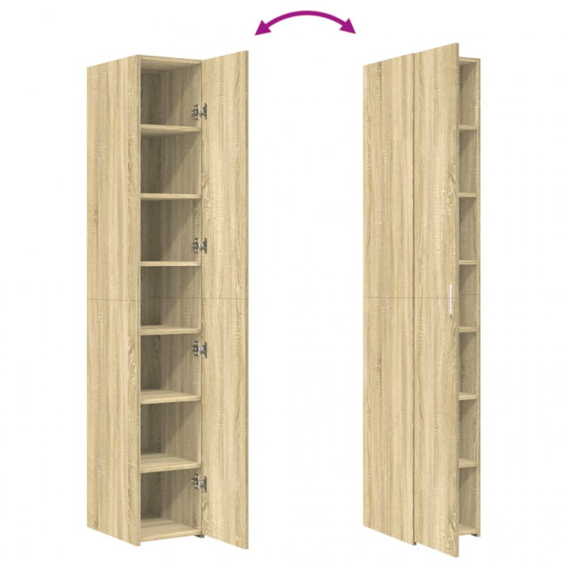 Highboard Sonoma-Eiche 30x42,5x185 cm Holzwerkstoff