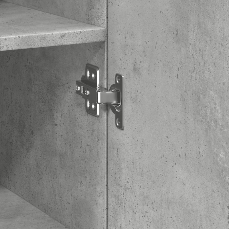 Highboard Betongrau 40x42,5x185 cm Holzwerkstoff