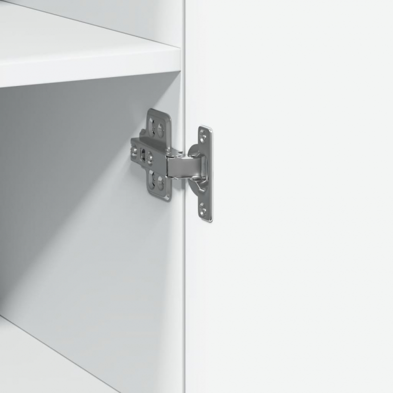 Highboard Weiß 50x42,5x185 cm Holzwerkstoff