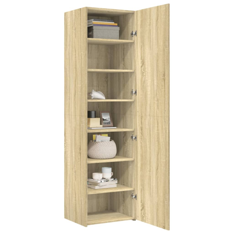Highboard Sonoma-Eiche 50x42,5x185 cm Holzwerkstoff