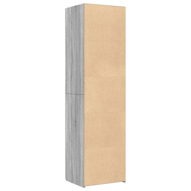 Highboard Grau Sonoma 50x42,5x185 cm Holzwerkstoff