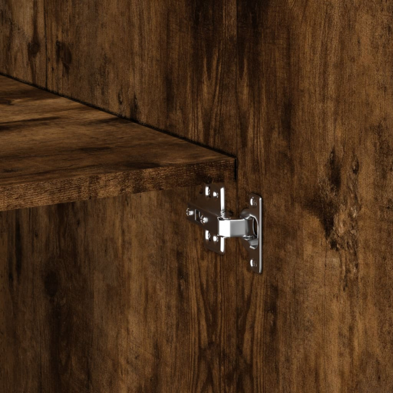 Highboard Räuchereiche 70x42,5x185 cm Holzwerkstoff