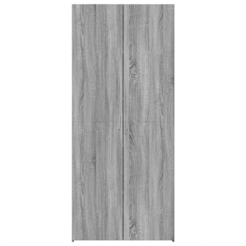 Highboard Grau Sonoma 80x42,5x185 cm Holzwerkstoff