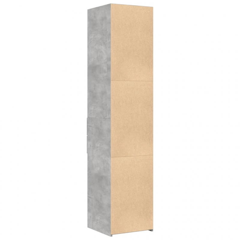 Highboard Betongrau 40x42,5x185 cm Holzwerkstoff